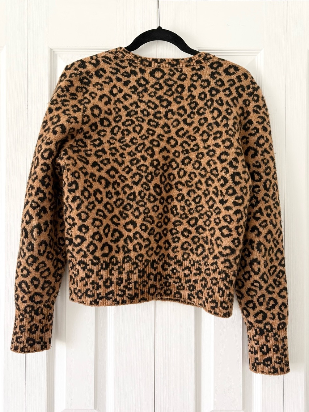 Marled Leopard Print Cardigan - Picture 2 of 4